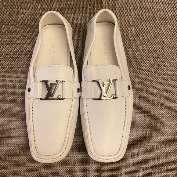 Louis Vuitton Other - Mens White Louis Vuitton Monte Carlo Moccasin size LV 9.5 US 10.5
